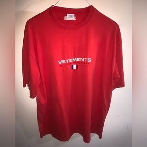 Vetements France Embroidery